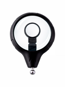 Третья рука для пайки с подсветкой , универсальный держатель на подставке с лупой 2 руки Орбита OT-INL46